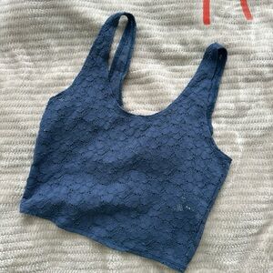 Navy lace tank top